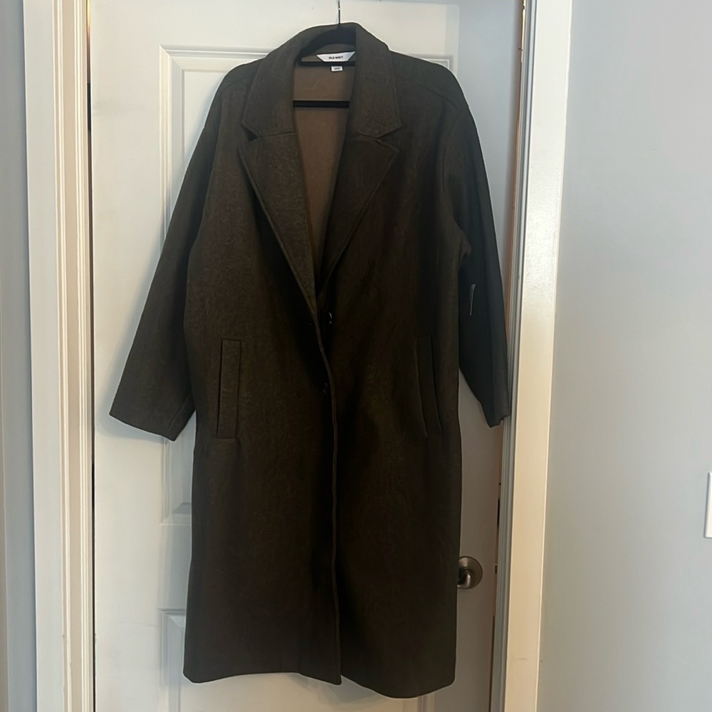 Long-line Brown Overcoat